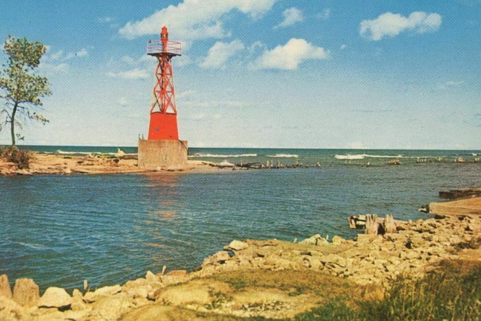 Lighthouse At Mouth Of Au Sable River Oscoda